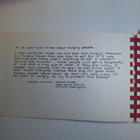 Loaves and Fishes Cook Book 1980 Love Recipes Hunger Healthy Kids Family Vintage - Picture 2 of 4